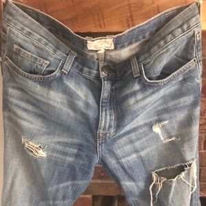 Current/Elliott Distressed Boyfriend Jean
